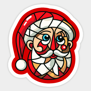 Portrait of Santa Sticker